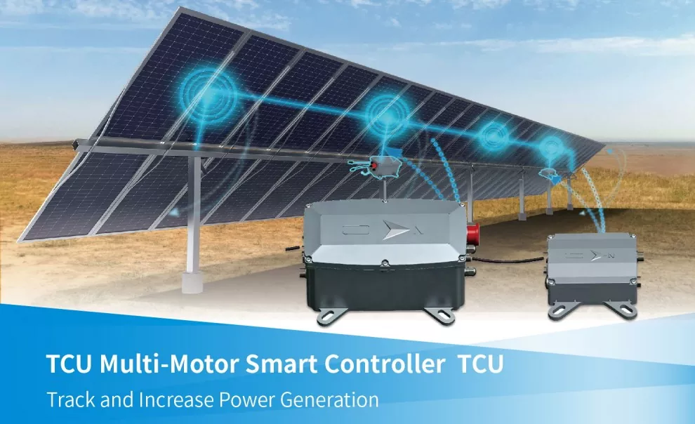 Intelligent and Sub-Controller Multi-Row Solar Tracker